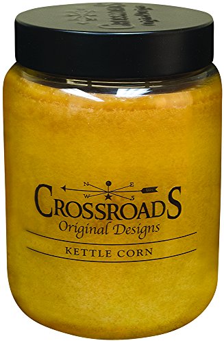 Crossroads Kettle Corn Scented 2-Wick Candle, 26 Ounce