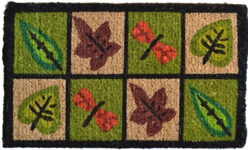 Imports Decor Printed Coir Doormat, Dragonfly, 18-Inch by 30-Inch