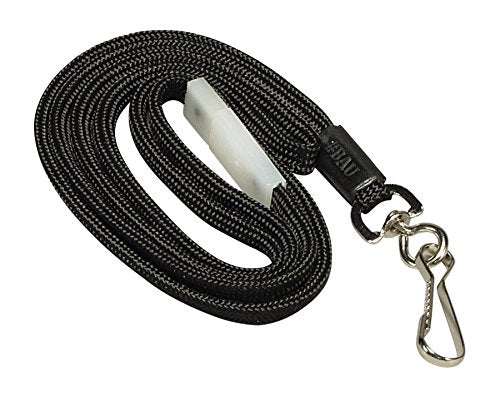 Baumgartens SICURIX Breakaway Safety Lanyards Hook Flat Style 12 Pack Black (65549)