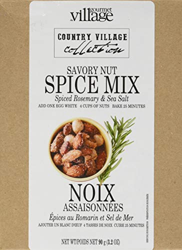 Gourmet du Village, Noix Assaisonn‚àö¬©es - Savory Rosemary & Sea Salt Spice Nut Mix, 3.2 Oz