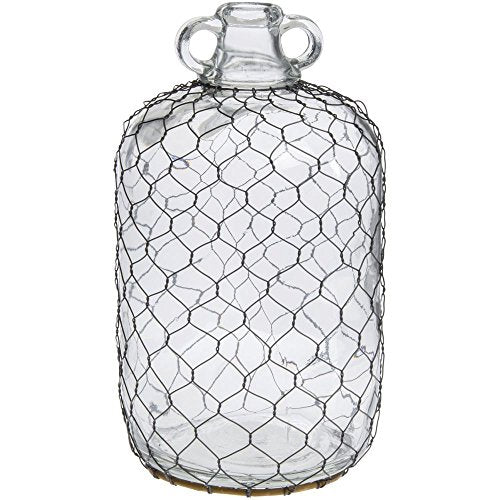 Park Hill Collection Moonshine Jug With Poultry Wire