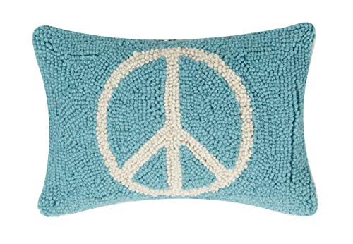 Peking Handicraft 30JES1480C12OB Peace Hook Pillow, 12-inch Length, Wool and Cotton