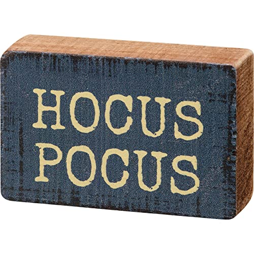 Primitives By Kathy 113696 Hocus Pocus Block Sign, 3-inch Length