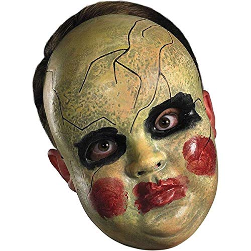 Disguise Costumes Smeary Doll Face Mask, Adult