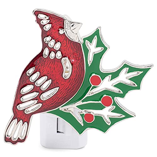 Ganz CX175223 Cardinal & Holly Night Light, 3.5 Inches Height, Multicolor