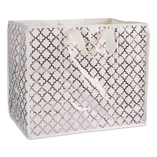 DII Design Multi-Purpose Two Compartment Storage Tote, Large, Bronze