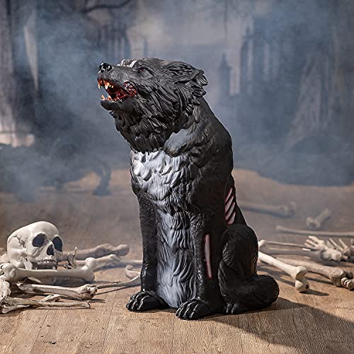 Fun Express Animated Zombie Wolf Halloween Decoration - Home Decor - 1 Piece