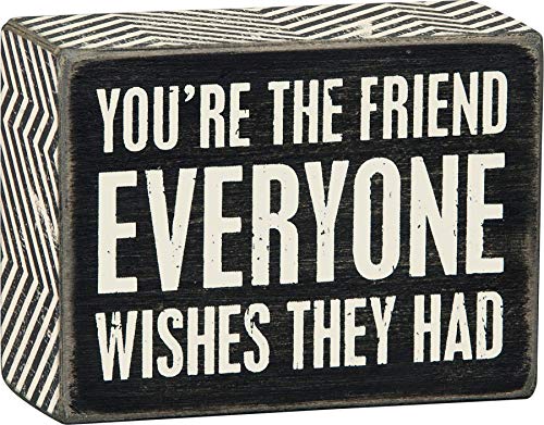 Primitives by Kathy Box Sign, 4-Inch by 3-Inch, Everyone Wishes
