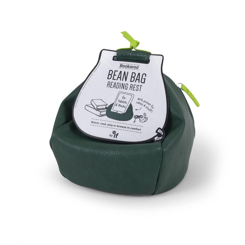 IF Bookaroo Bean Bag Reading Rest Forest Green, One Size
