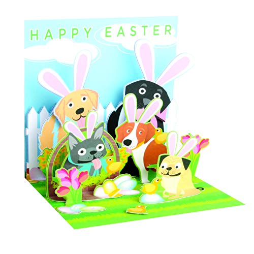 Up With Paper 3D Pop Up Easter card - EASTER DOGS