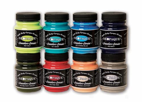 Neopaque Sneaker Series Set by Jacquard, Includes 8 Jars of Color, 2.25 Fluid Ounce Each (JAC5700)