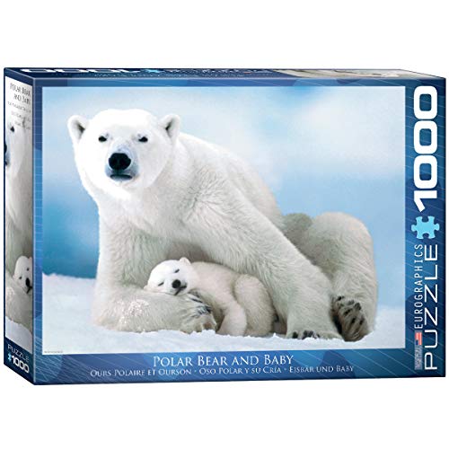 EuroGraphics Polar Bear and Baby Puzzle (1000-Piece), 6000-1198
