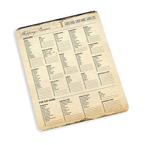 Lang Gilded Wine Shopping List, Medium, MULTI