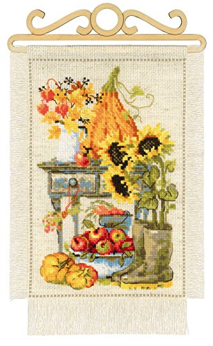 PA Distribution RIOLIS 1657 - Cottage Garden. Autumn - Counted Cross Stitch Kit 7¬¨√¶" x 11¬¨√¶" Zweigart 14 ct. Flaxen AIDA 19 Colors