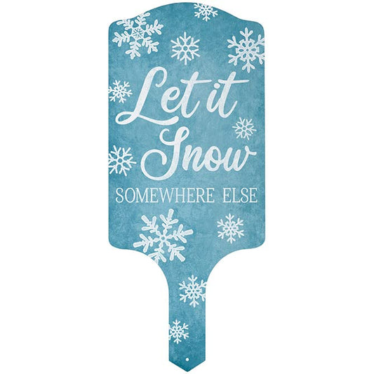 Carson Home Let It Snow Garden Stake, 15.5-inch Heigh