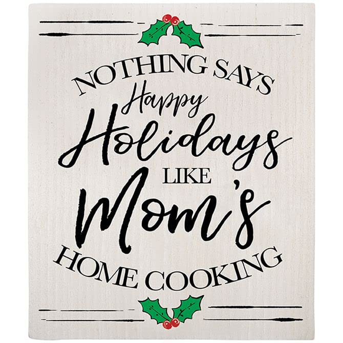 Carson Home Accents Mom's Cooking Swedish Dish Cloth, 7.75-inch Height
