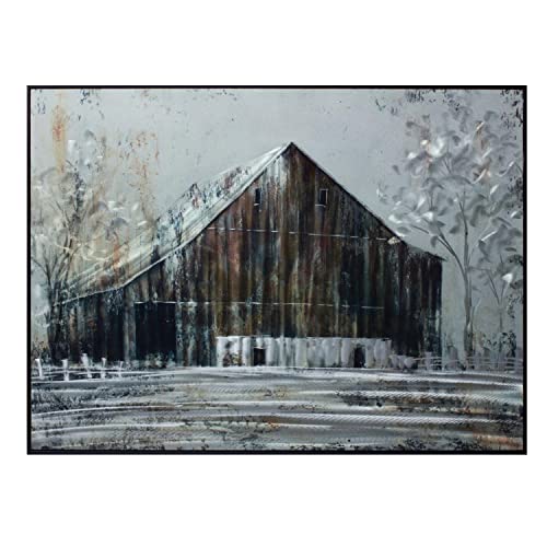 Melrose 85530 Framed Barn Print, 31.5"L x 23.75"H, Metal