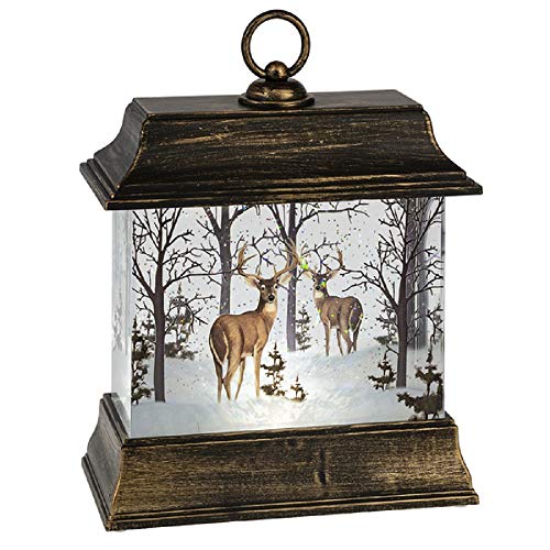 Ganz Midwest Lighted LED Shimmer Deer Lantern (166079)