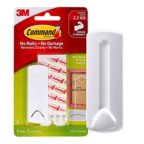 Pens Command Wire-Back Frame Hanger, 5 lb Capacity, Decorate Damage-Free, Indoor Use (17041-ES)