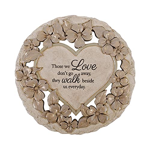 Carson 12524 Walk Beside Us Garden Stone, 9.25-inch Diameter