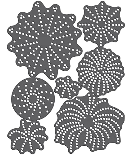 Rhinestone Genie Fireworks 1" to 5" Magnetic Rhinestone Template, Black