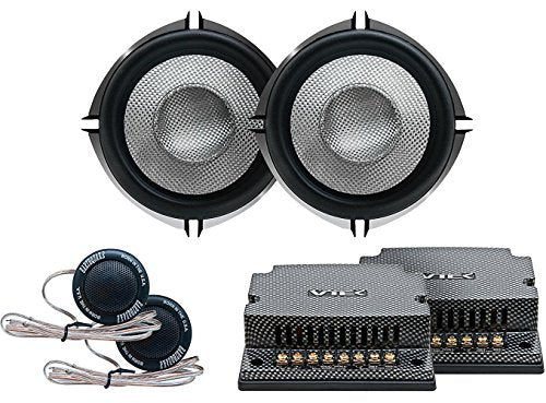 Earthquake Sound VTEK-MC5, 500-watt, 5.25-inch 2-way Component Sets with Tweeters and Passive Xovers, Multi-Color