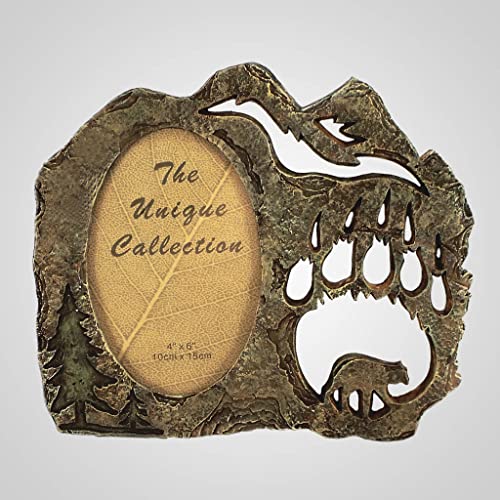 Lipco Polystone Bear Track Photo Frame, 9-inch Length, Wall and Tabletop Decoration