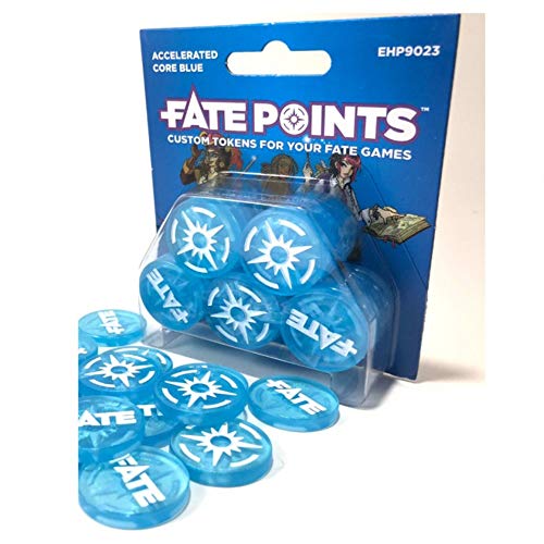 Evil Hat Productions EHP09023 Fate Points: Accelerated Core Blue, Multicoloured