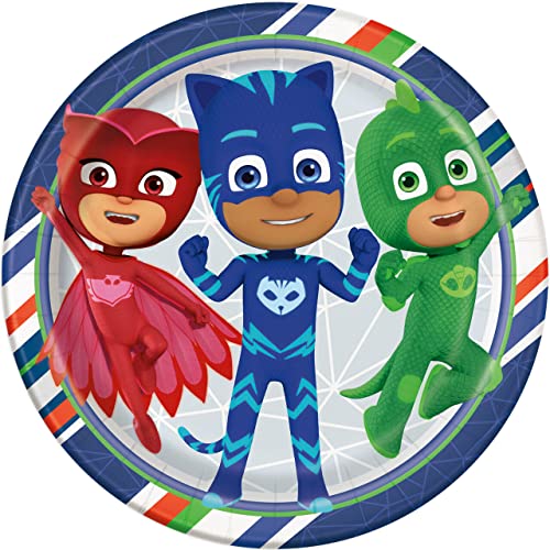 Unique Industries Unique PJ Masks 9 Inch Luncheon Plates 8ct