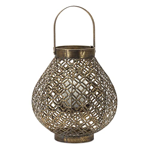 Melrose 85225 Lantern, 10.25" D x 12" H, Iron