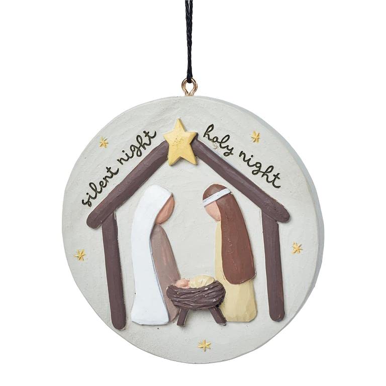 Blossom Bucket Silent Night Christmas Ornament