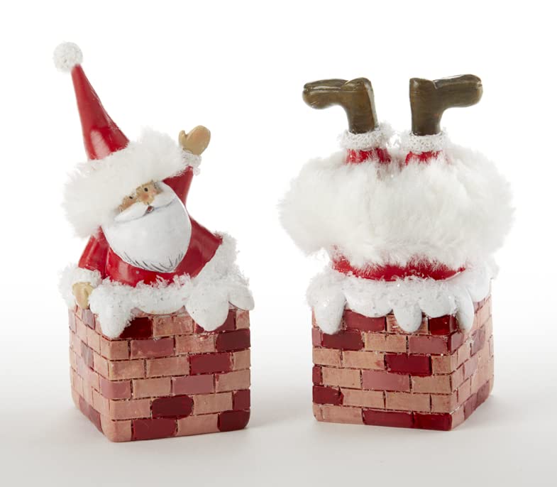 Delton Resin Santa Chimney, 2 Assortment