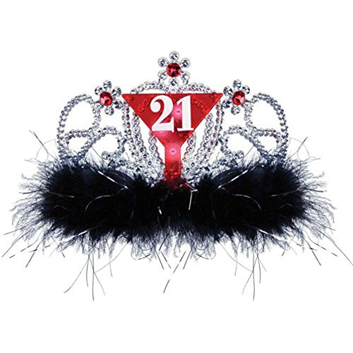 Beistle Light-Up Silver"21" Plastic Tiara