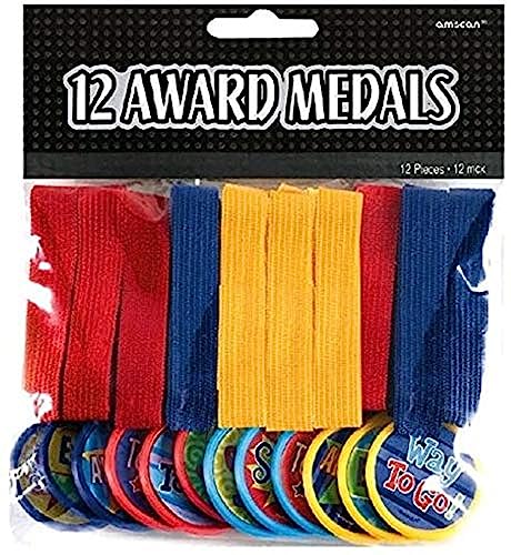 Amscan Award Medals Assorted (12)