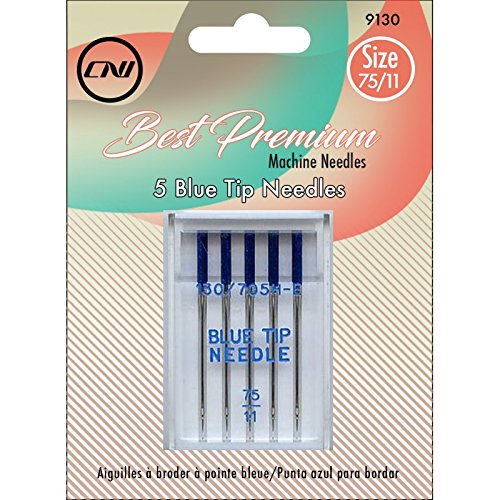 Clover 9130 Best Premium Machine Needles Blue Tip Embroidery