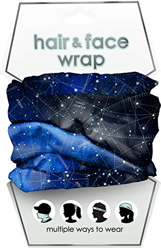 Spoontiques 19841 Hair or Face Wrap, 18-inch Height, Polyester (Constellations)