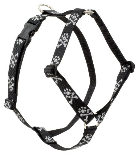 Lupine Pet Originals 1" Bling Bonz 24-38" Adjustable Roman Dog Harness for Large Dogs