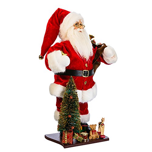 Kurt Adler Adler 18" Kringle Klaus Santa with Tree and Gifts Figure
