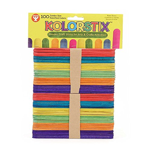 Hygloss Products, Inc Wood Popsicle Sticks, 6-Inch