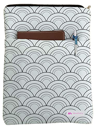 Shelftify Waves 2 Book Sleeve - Book Cover for Hardcover and Paperback - Book Lover Gift - Notebooks and Pens Not Included