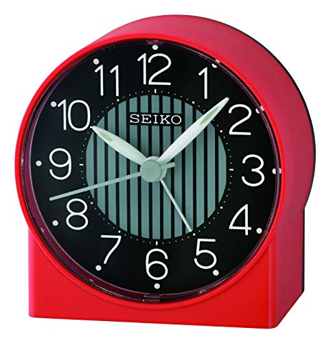 Seiko Asami Bedside Alarm Clock, Red