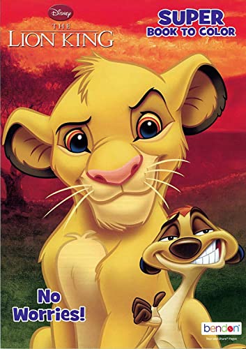 BAZIC Lion King Disney Coloring Book and Stickers Gift Set - Bundle Includes Coloring Book with Stickers