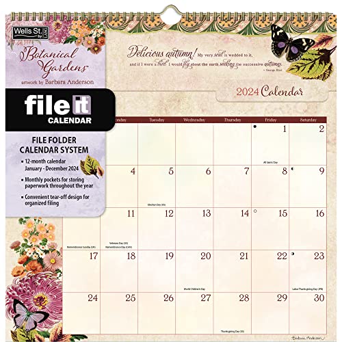 LANG WSBL Botanical Gardens 2024 File-It Calendar (24997006034)