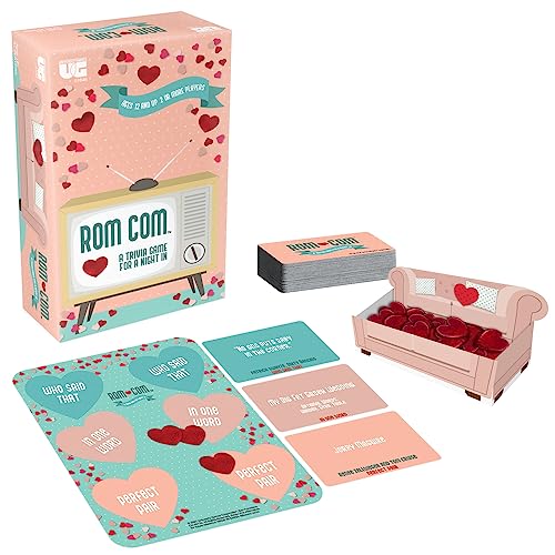 ROM Com Team Trivia Game by University Games a Trivia Game for Date Nights Girls Nights and Party Game Night for Ages 12 and Up and 4 or More Players