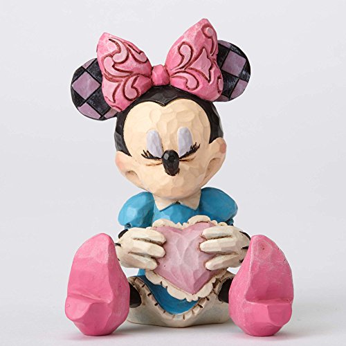 Enesco Jim Shore Disney Traditions Mini Minnie Mouse Holding a Heart Figurine 4054285