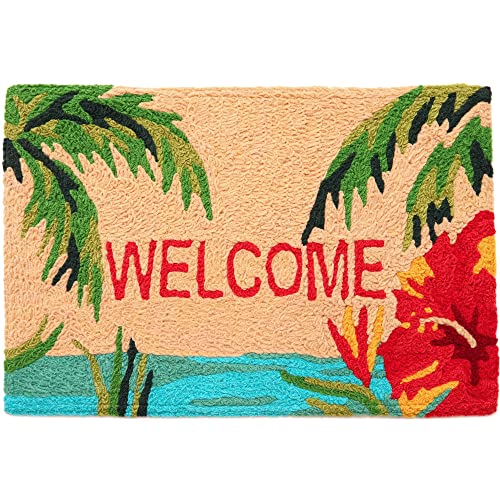 Home Comfort Jellybean Tropical Welcome Accent Washable Rug 20" x 30" Doormat