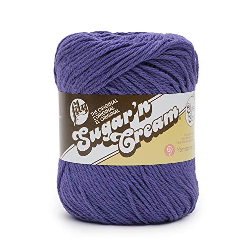Spinrite Yarns (CA) Lily SUGAR N CREAM SUPER SIZE Yarn, Dark Orchid