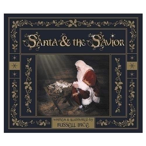 ROMAN 10.25" SANTA & THE SAVIOR BOOK 34 PAGES- SPOT FOIL COVER