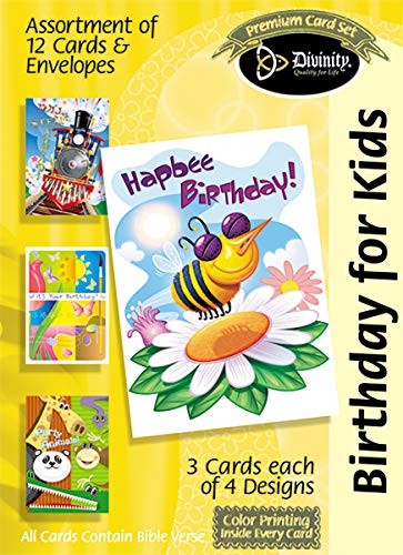 Divinity Boutique Greeting Card Assortment: Birthday for Kids (18035N)