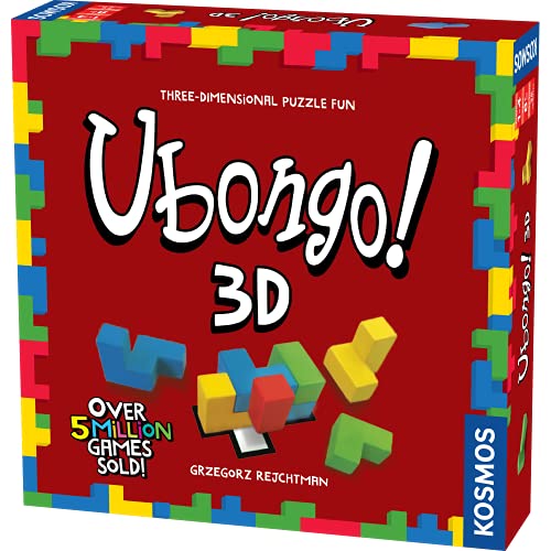 ACD Ubongo 3D - a Kosmos Game | Geometric Puzzle Game with Three-Dimensional Blocks | Family Friendly Fun Game | Highly Re-Playable | Quality Components (Made in Germany) | 1 to 4 Players, Ages 8 and up
